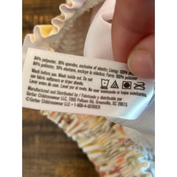 MODERN MOMENTS by GERBER Girl’s Floral One Piece Swimsuit / Size: 3-6 Months - Picture 4 of 6